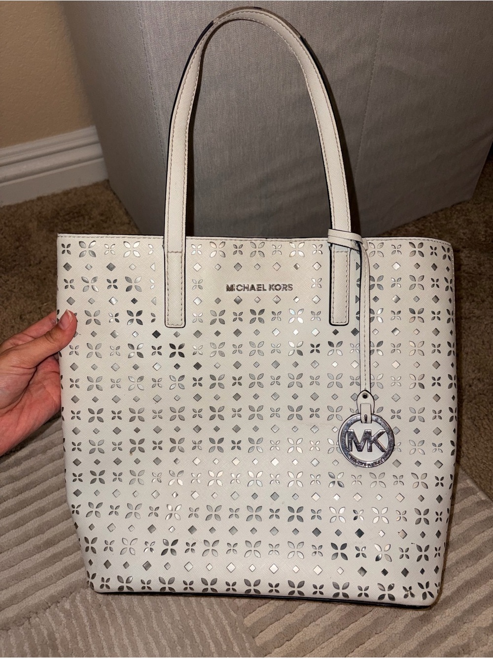 White Michael Kors bag
